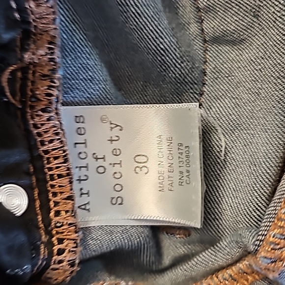 Womens size 30 Articles Of Society Skinny Jeans. - Picture 4 of 4